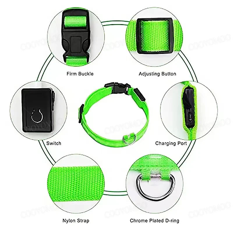 Dog Collar With A Light