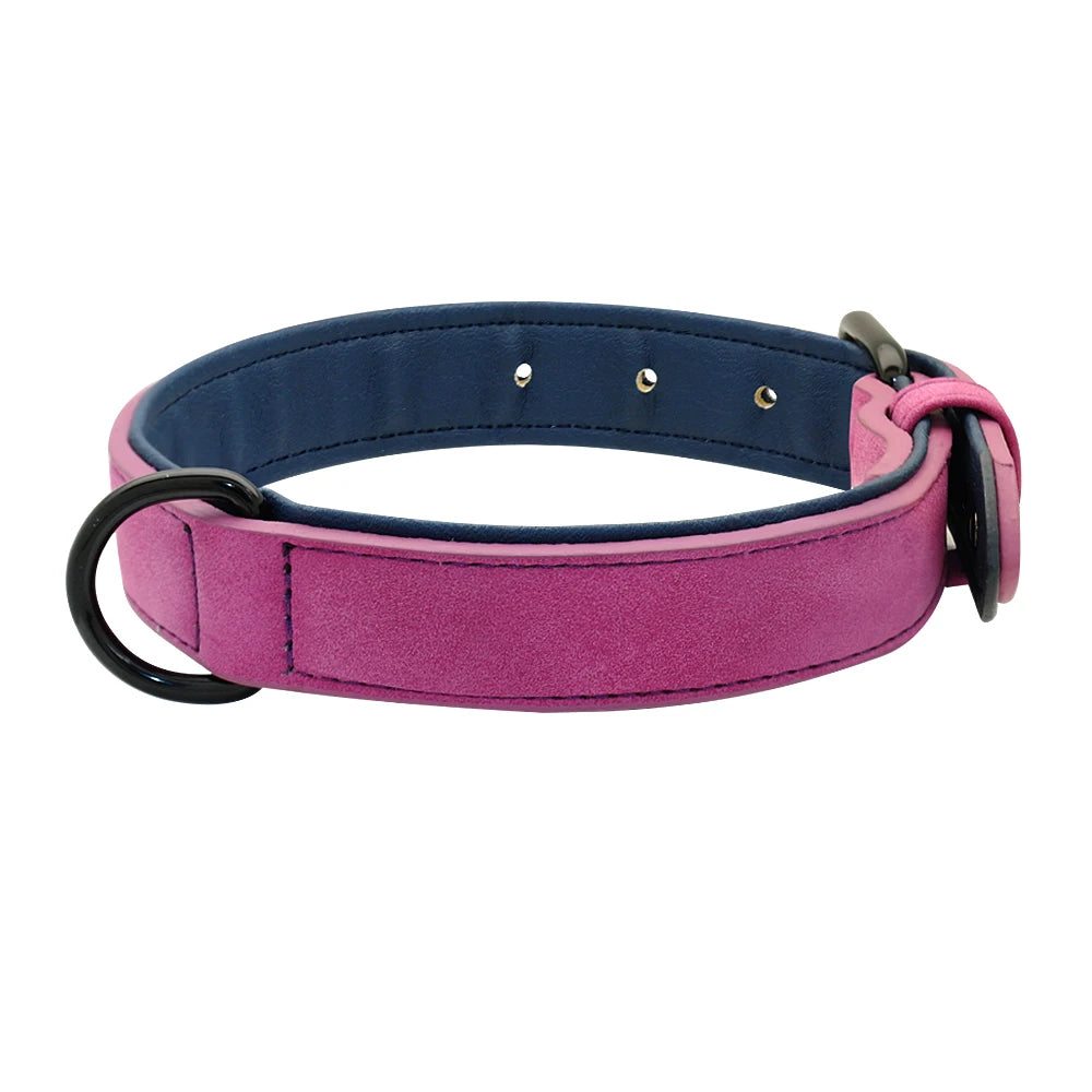 Round Leather Dog Collar