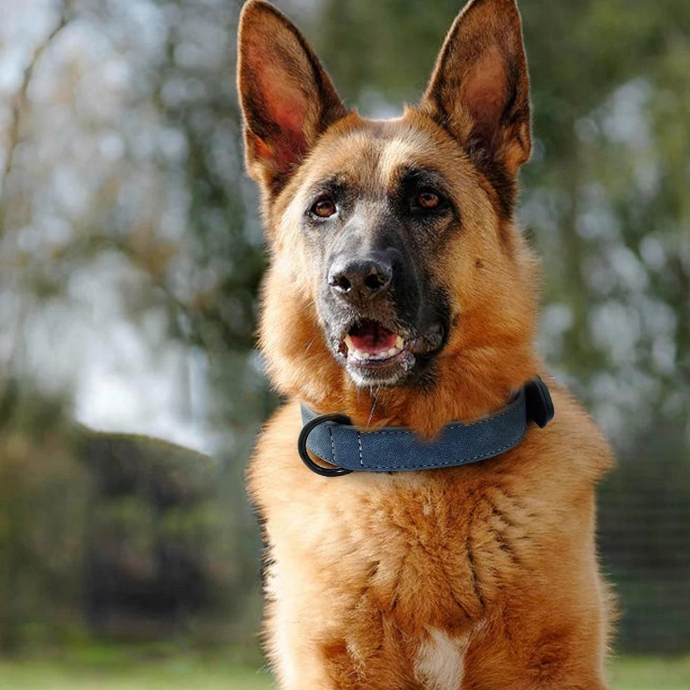 Round Leather Dog Collar