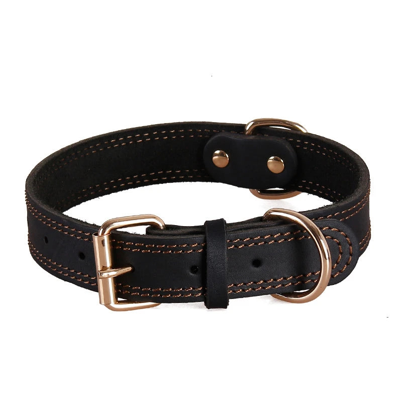 Rolled Leather Dog Collar