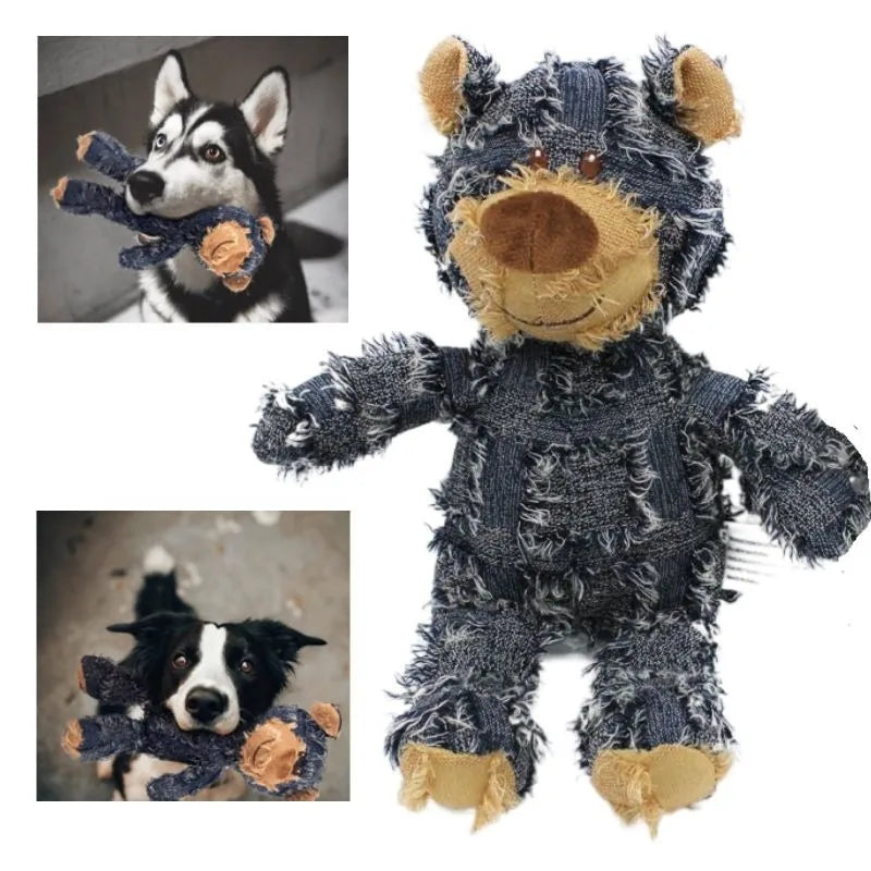 Indestructible Bear Dog Toy