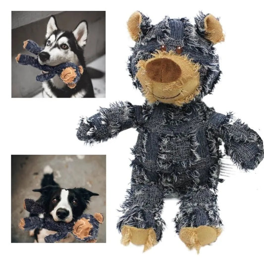 Indestructible Bear Dog Toy