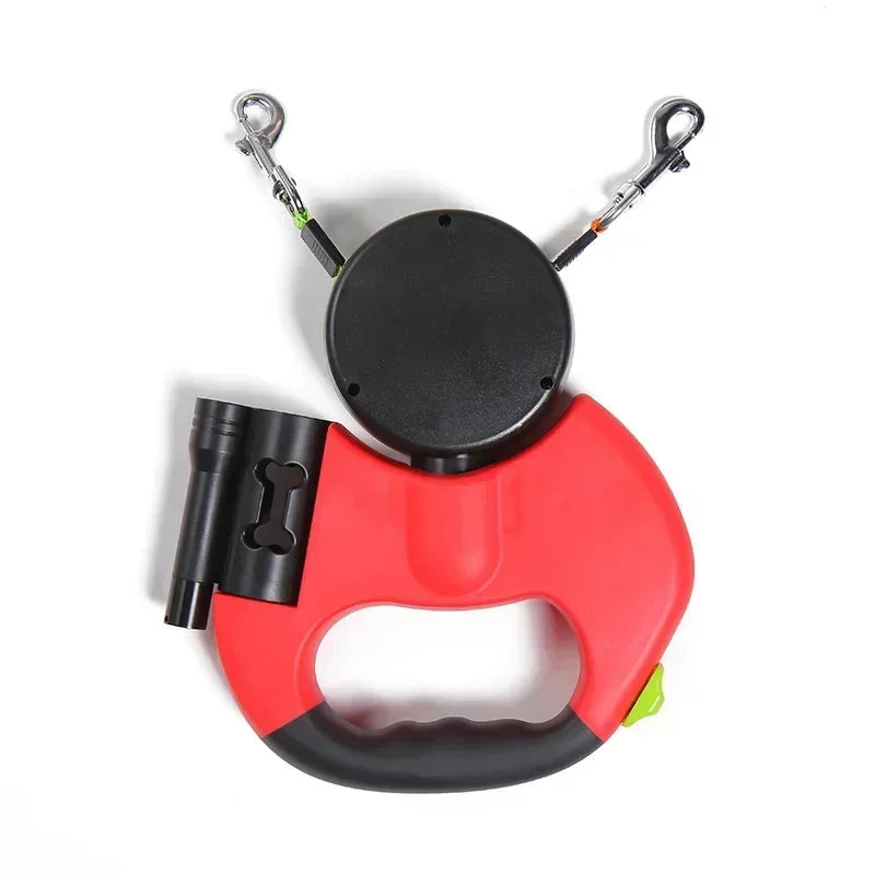 Double Retractable Dog Leash