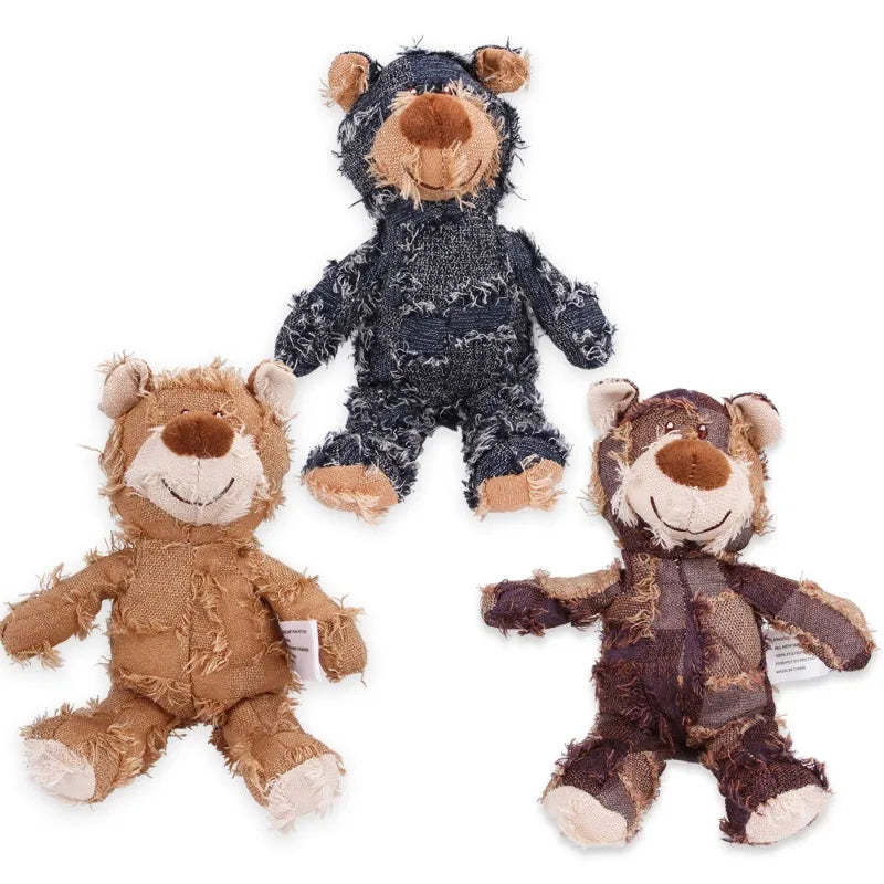 Indestructible Bear Dog Toy