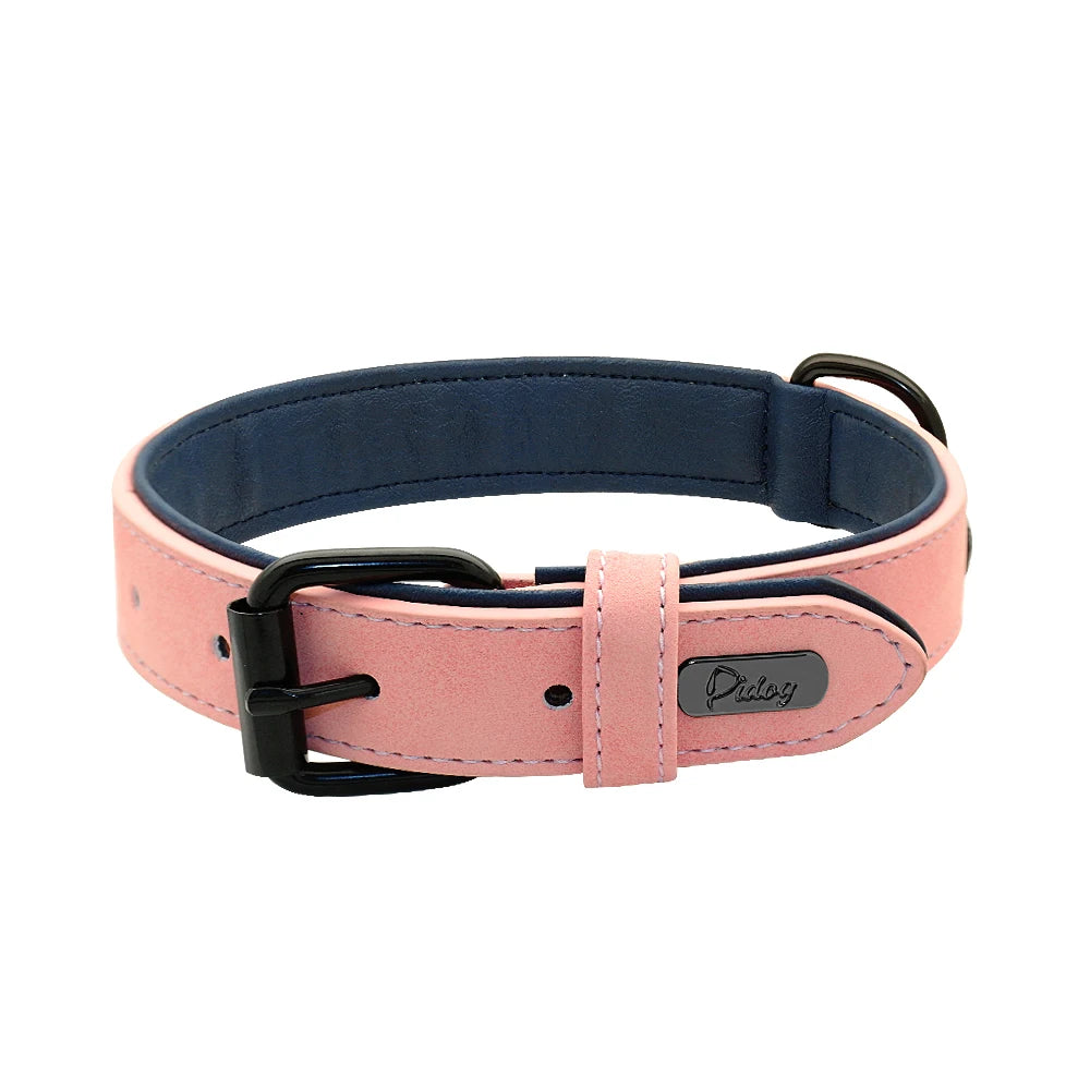 Round Leather Dog Collar