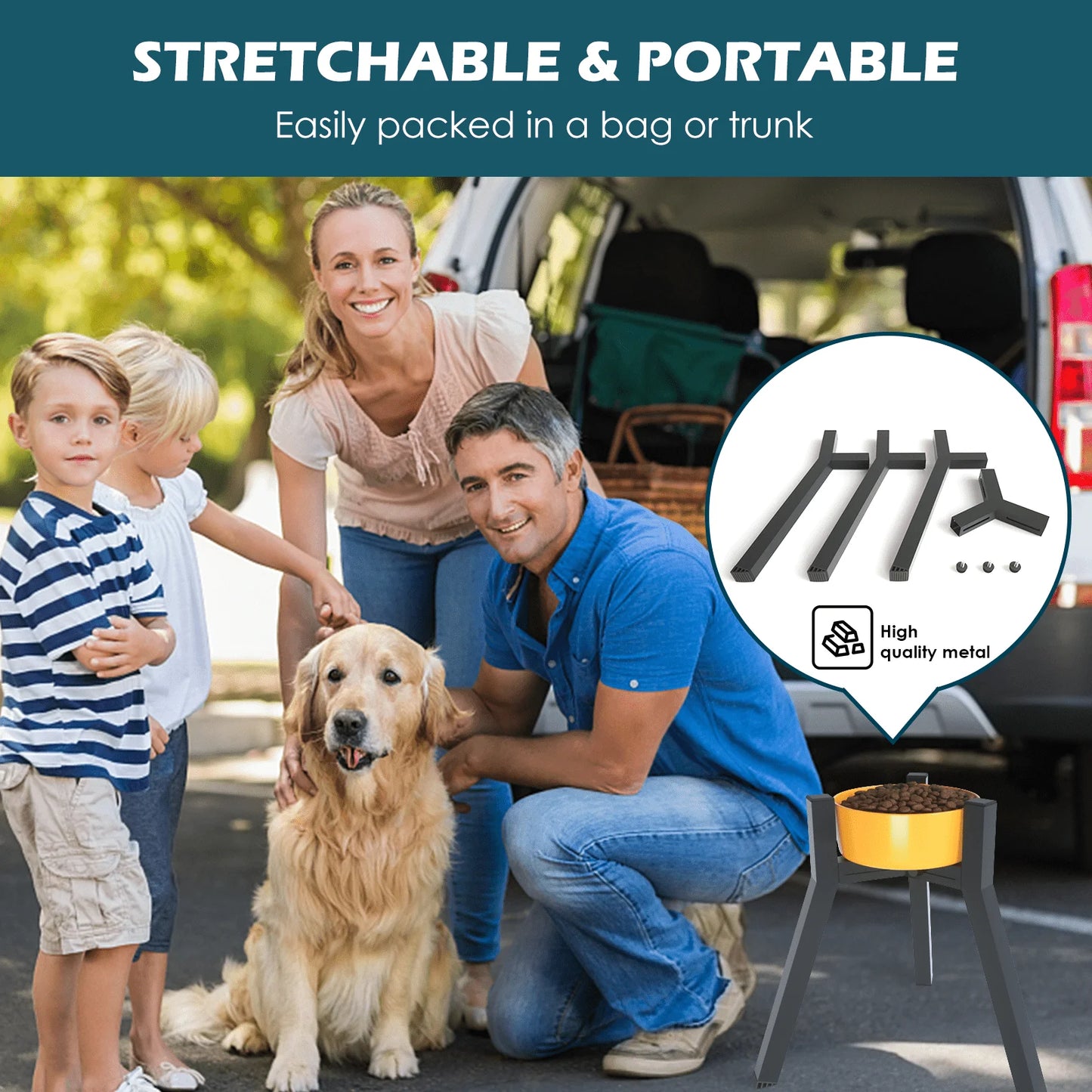 Elevated Stainless Steel Dog Bowl