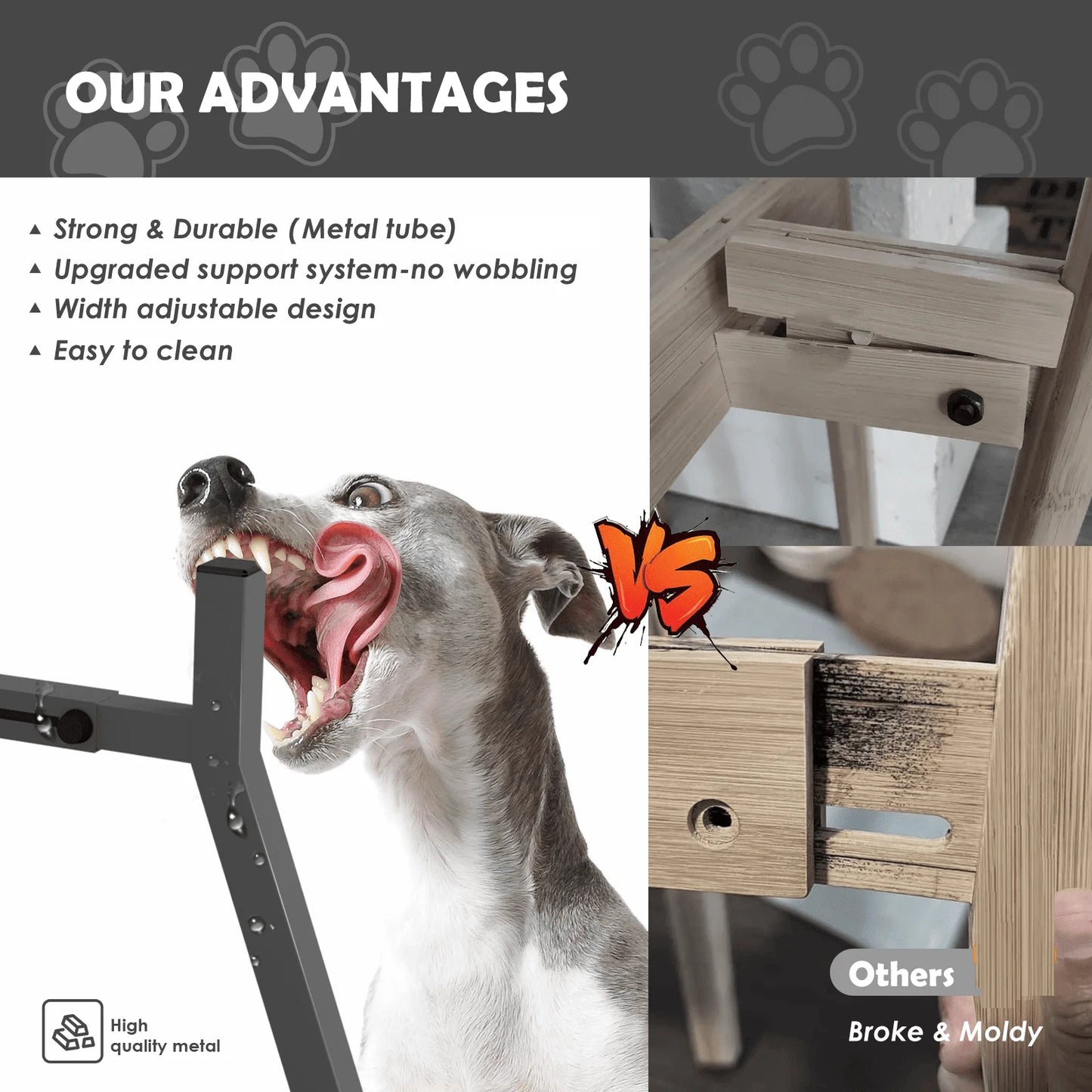 Elevated Stainless Steel Dog Bowl