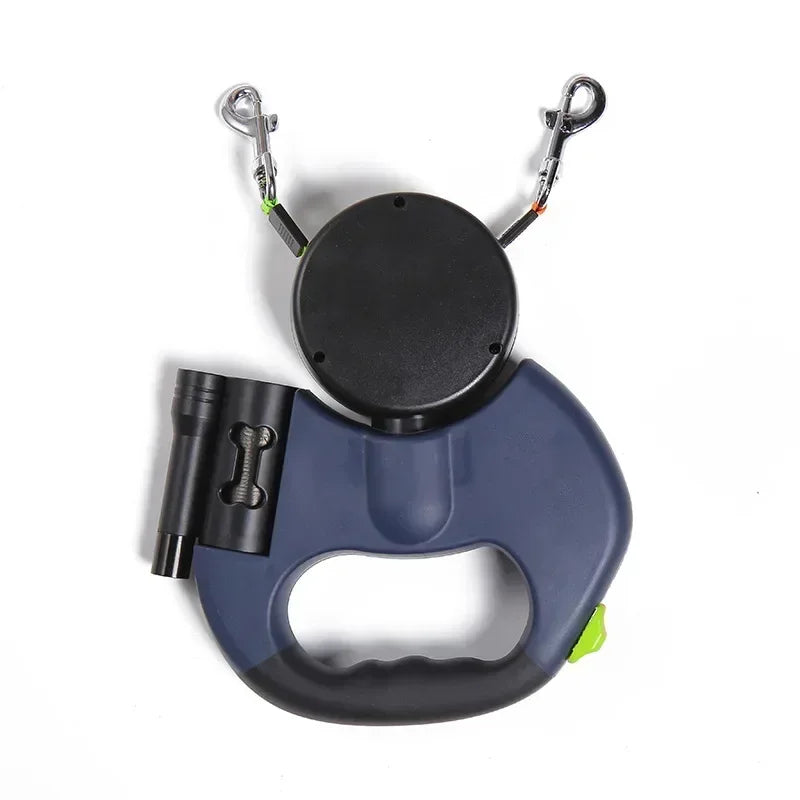 Double Retractable Dog Leash